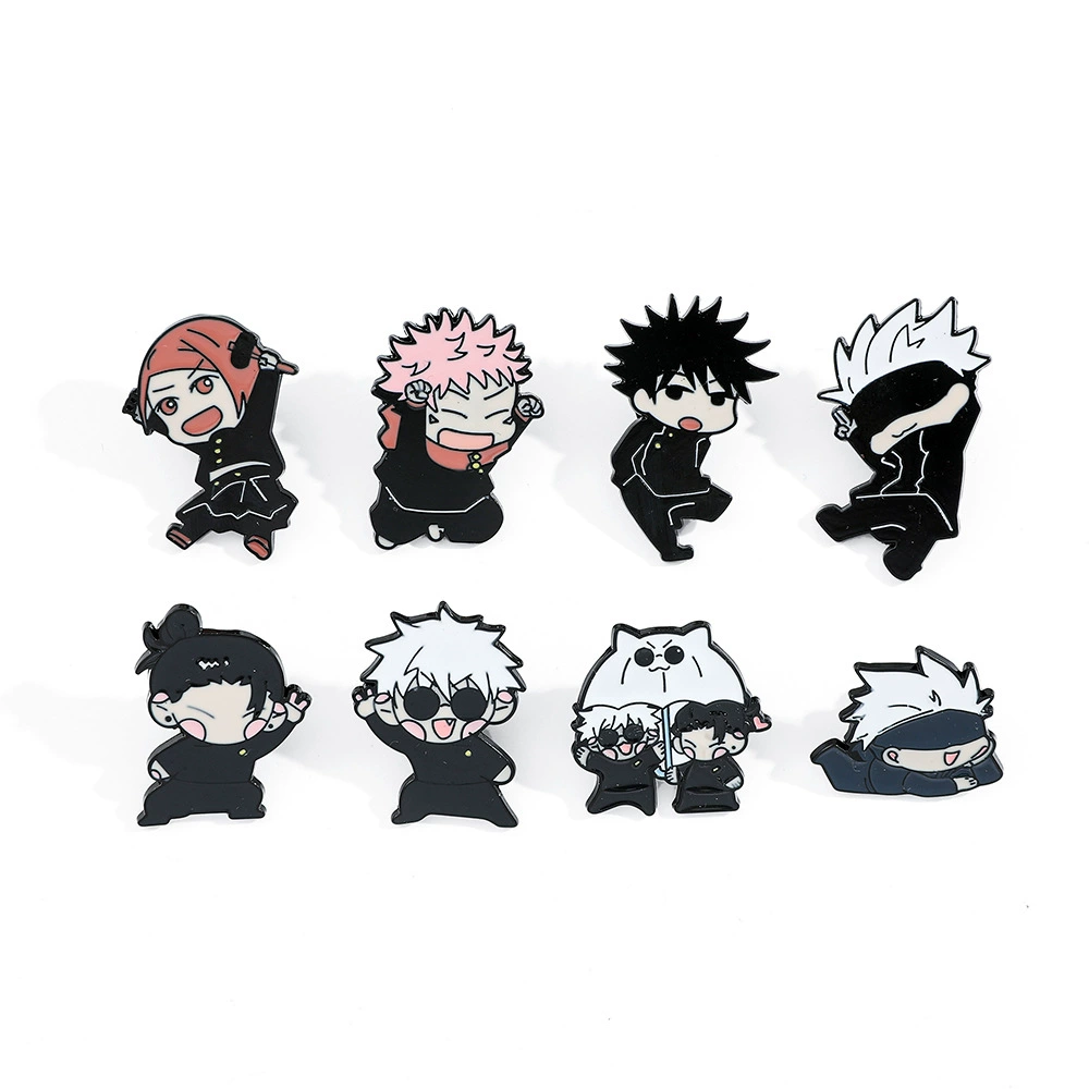 Креативная металлическая брошь, Jujutsu Kaisen, значок, аксессуар