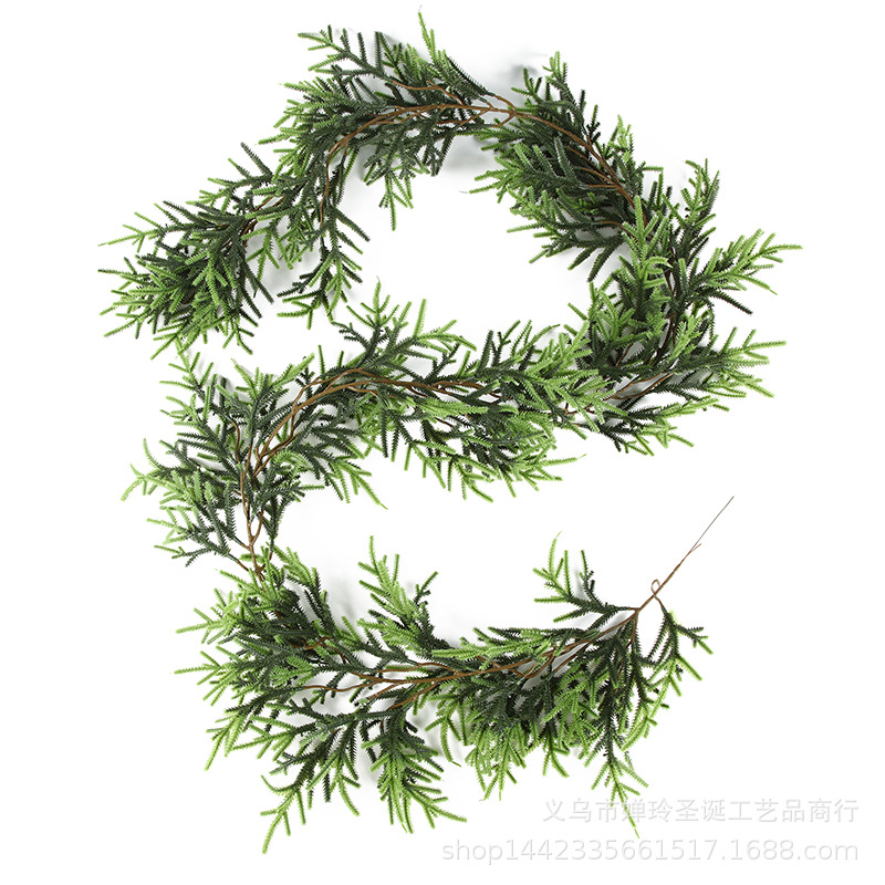 Simulated green plants Christmas pine needle rattan 1.8 meters…