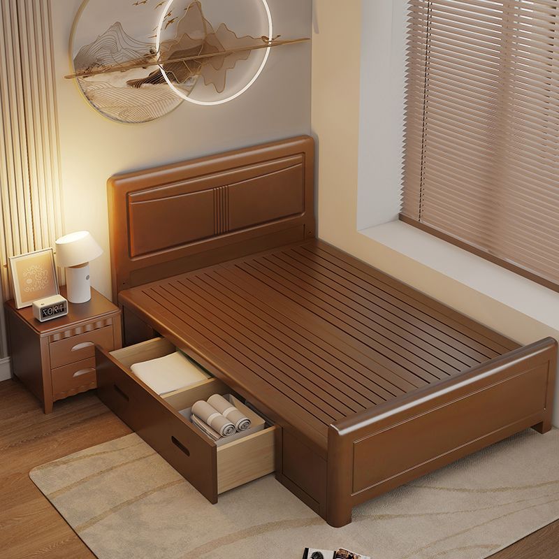 1m Single Bed Small Apartment 1.2m Solid Wood Bed 1.35m Storage Bed 1.5m Home 0.9m Wide Bed