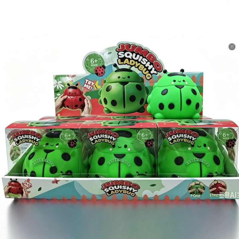 Cross-border hot-selling seven-star ladybug stress-relief toy, slow-rebound animal beetle squeeze toy, manufacturer wholesale Cross-border hot-selling seven-star ladybug stress-relief toy, slow-rebound animal beetle squeeze toy, manufacturer wholesale