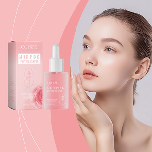 OUHOE Rose Facial Care Essence Polypeptide Moisturizing Skin Care Essence Nourishes and Softens Facial Skin