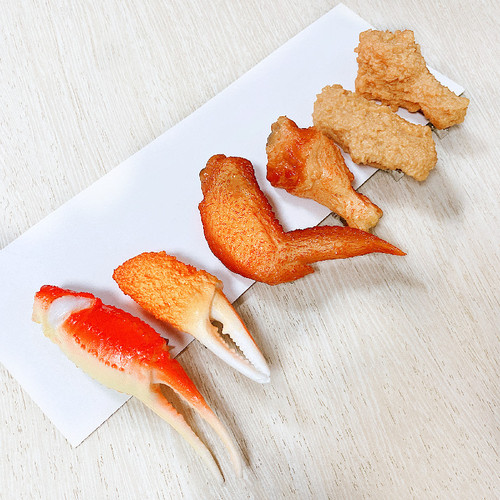 Fun and creative simulated food fried chicken wings Orleans chicken legs hairpin funny hairpin hair accessories side clip headdress
