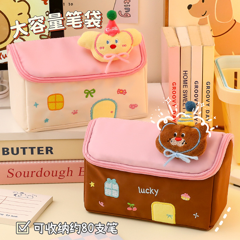 Casa pequeña bolsas de bolsillo de gran capacidad bolsas de papelería de alto valor facial bolsas de almacenamiento para niñas clasificadas bolsas de maquillaje al por mayor