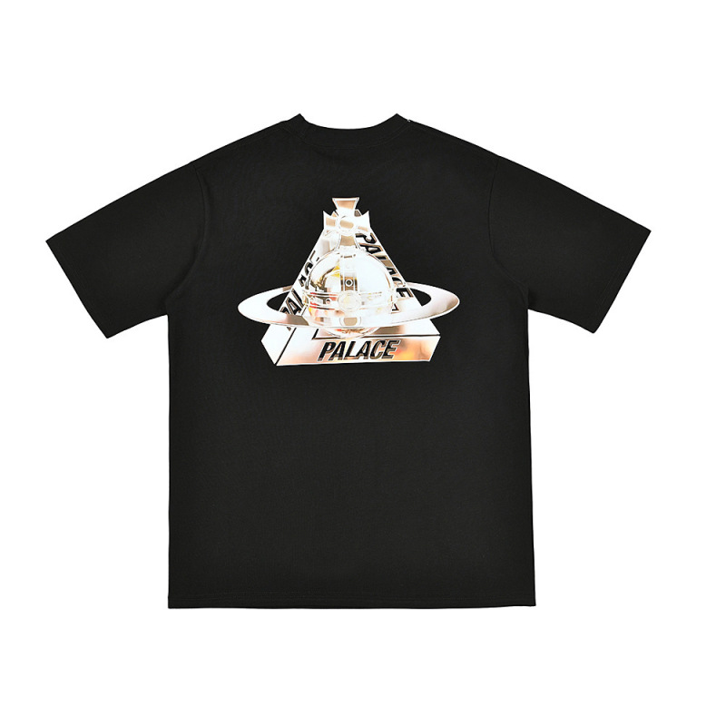 欧米の潮牌palace三角形双紗プリント高品質男女カジュアル半袖tシャツ|undefined