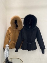 深圳南油高端女装收腰显瘦加厚都市时尚长袖90白鹅绒羽绒服