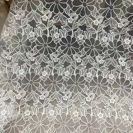 服装辅料牛棉线花边网纱绣花蕾丝刺绣大量现货蕾丝花边桌布批面料