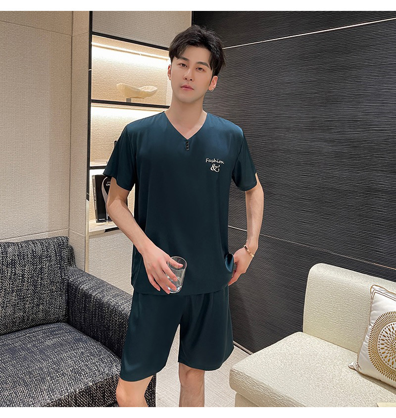 다크 그린 반소매