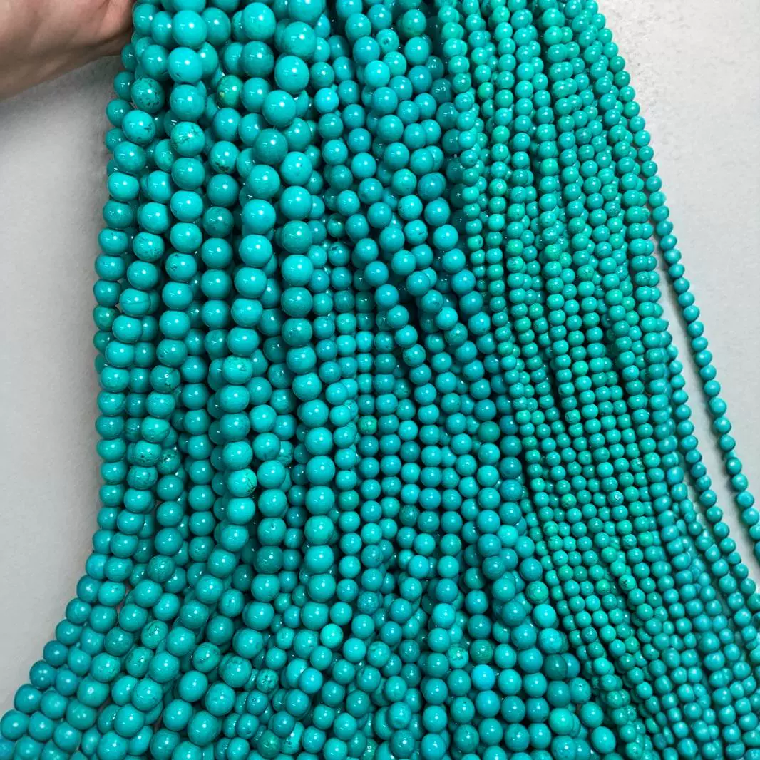 Бирюзовые бусы оптом Бирюзовый натуральный сосновый