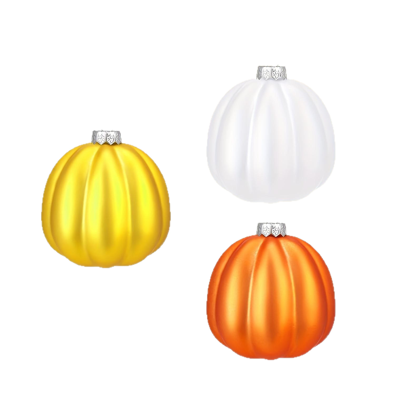 Inventario Halloween 12PCS calabaza de plástico colgante decoración de Día de Acción de Gracias