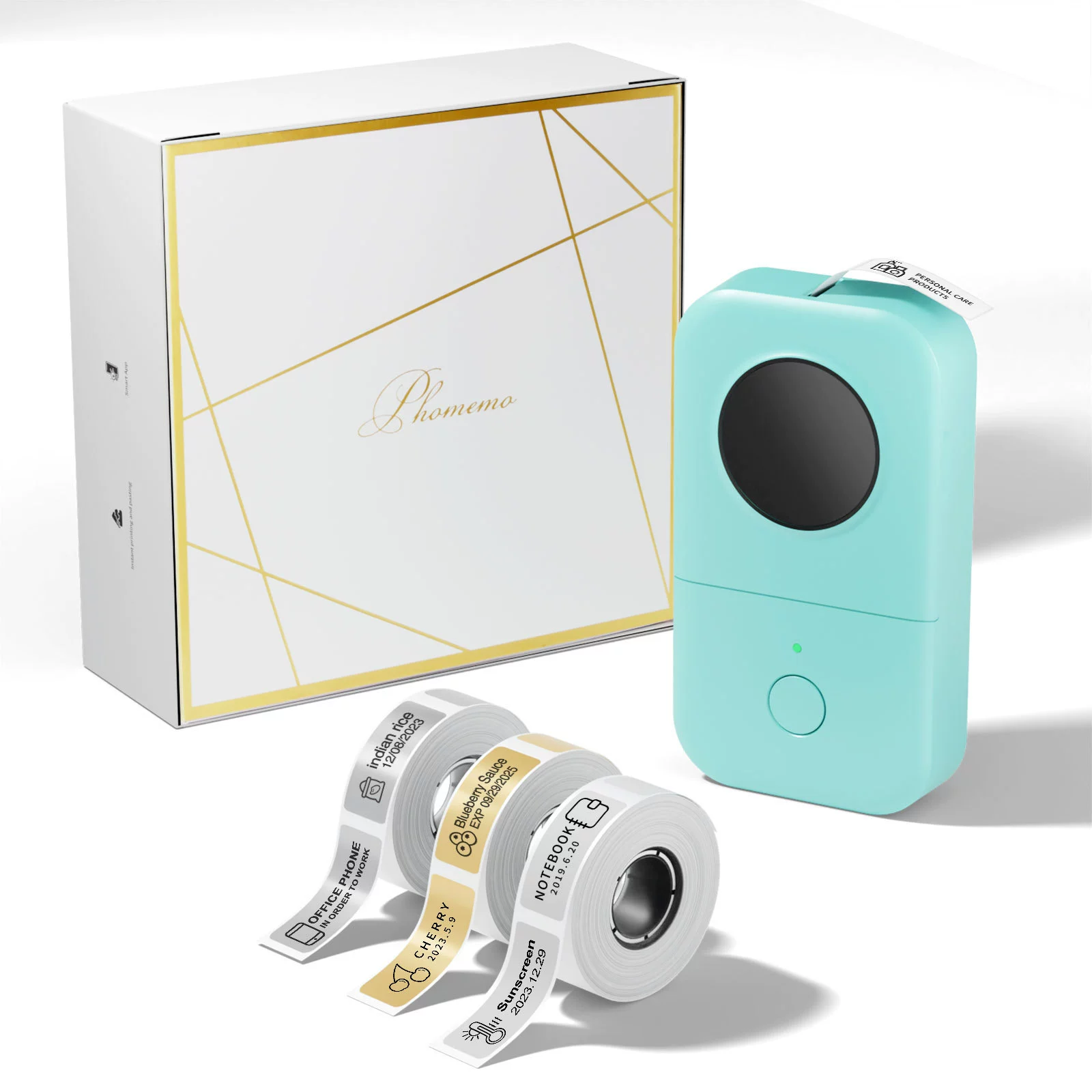 Термальная печатающая этикеточная принтер Phomemo D30, ручной Bluetooth, портативные ярлыки 6–15 мм