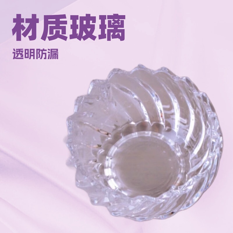 high quality transparent glass lotus bowl beauty salon bird's nest bowl dessert shop ice cream bowl yogurt bowl high color value