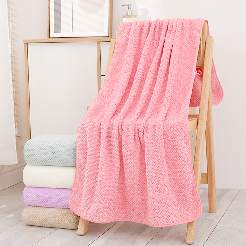 coral soft quick dry bath towel for home use
