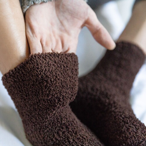 Socks Men's Coral Fleece Men's Socks Winter Half Velvet Loop Thickened Warm Towel Floor Sleeping Socks Wholesale