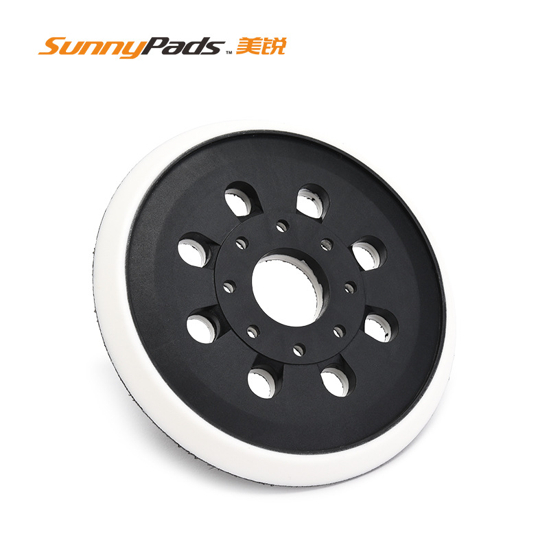 博世砂光机托盘5寸8孔打磨盘 自粘盘抛光打磨气动托盘批发