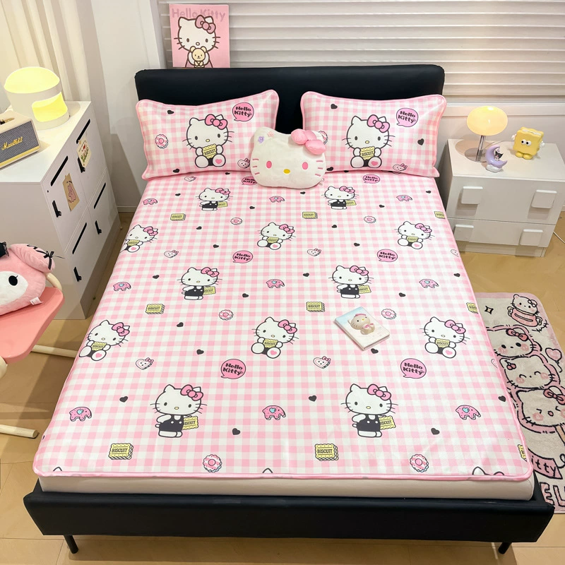 Sanrio, шелковистый мат, летний комплект, детский лист, набор из 3 шт.