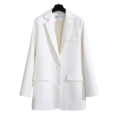 Women's Khaki Suit Jacket Spring and Autumn Season Korean Style Small Western Suit Set Lady Casual Elegant Top Simple