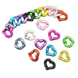 17*23mm Acrylic Color Open Ring Chain Buckle DIY Bag Chain Earrings Shoe Chain Accessories Wholesale