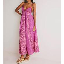 R 85497 Bohemian V Neck Maxi Dress �����ׁ��Lȹ �羳�W��