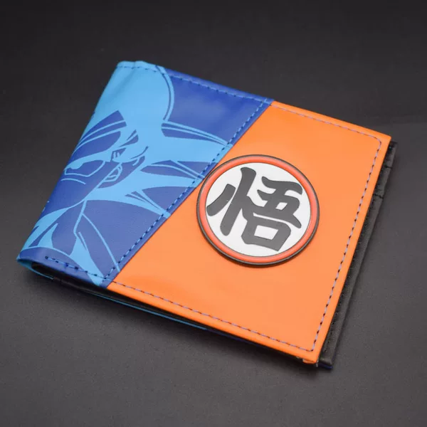 Two-Dimensional Student Men's Wallet Wallet Anime Peripheral Dragon Ball Wallet Sun Wukong Cartoon Pu Leather