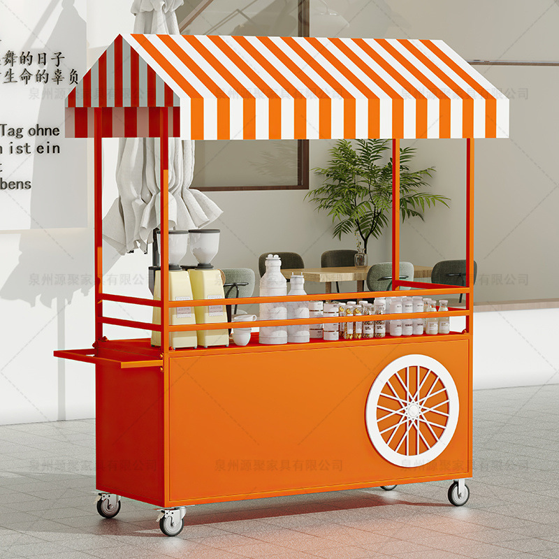 餐车地摊花车摆摊小推车夜市车冰粉售货车户外移动小吃摊位车批发