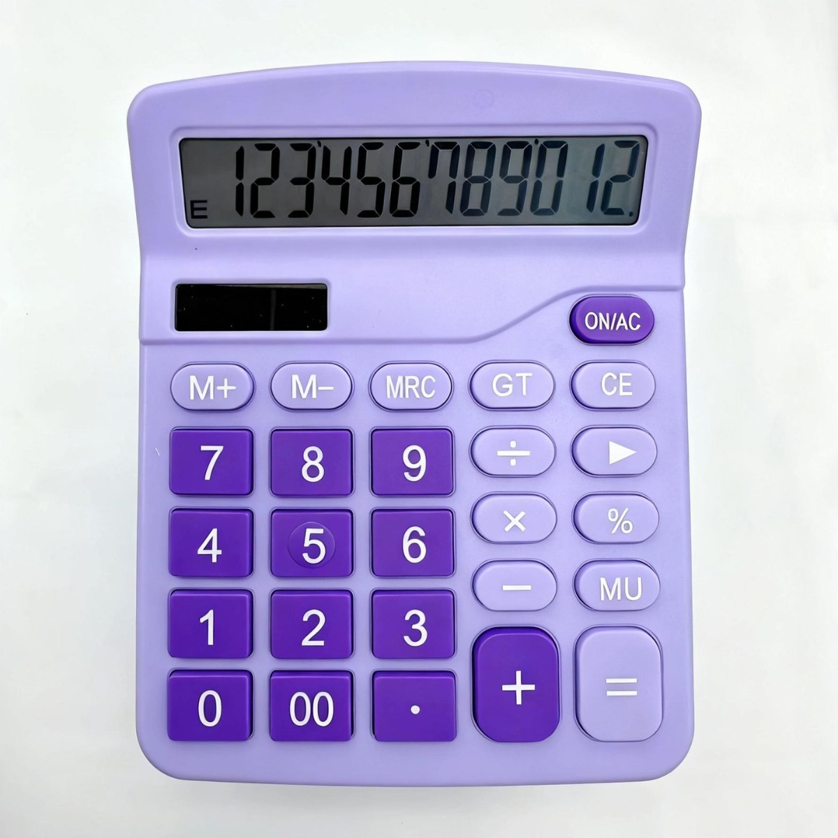 12-bit real calculadora solar pantalla grande fuente de alimentación doble botón grande Oficina Finanzas fábrica directa al por mayor