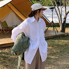 秋冬白色衬衫女学生内搭外穿百搭叠穿长袖打底衬衣女2025新款时尚