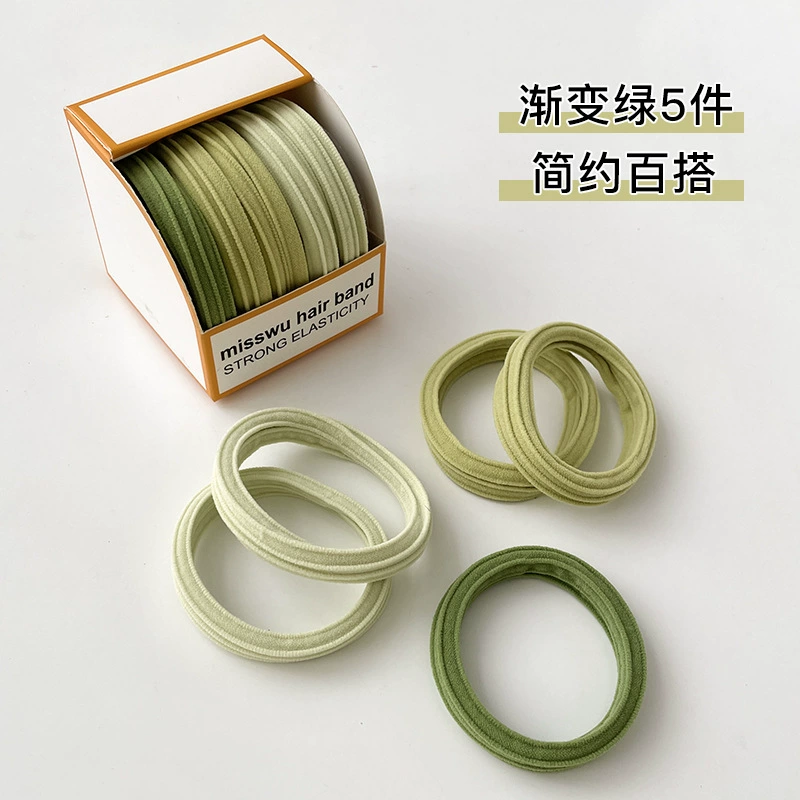 Summer elastic hair rope, durable high-quality hairgrip set, assorted colors (multi-pack)