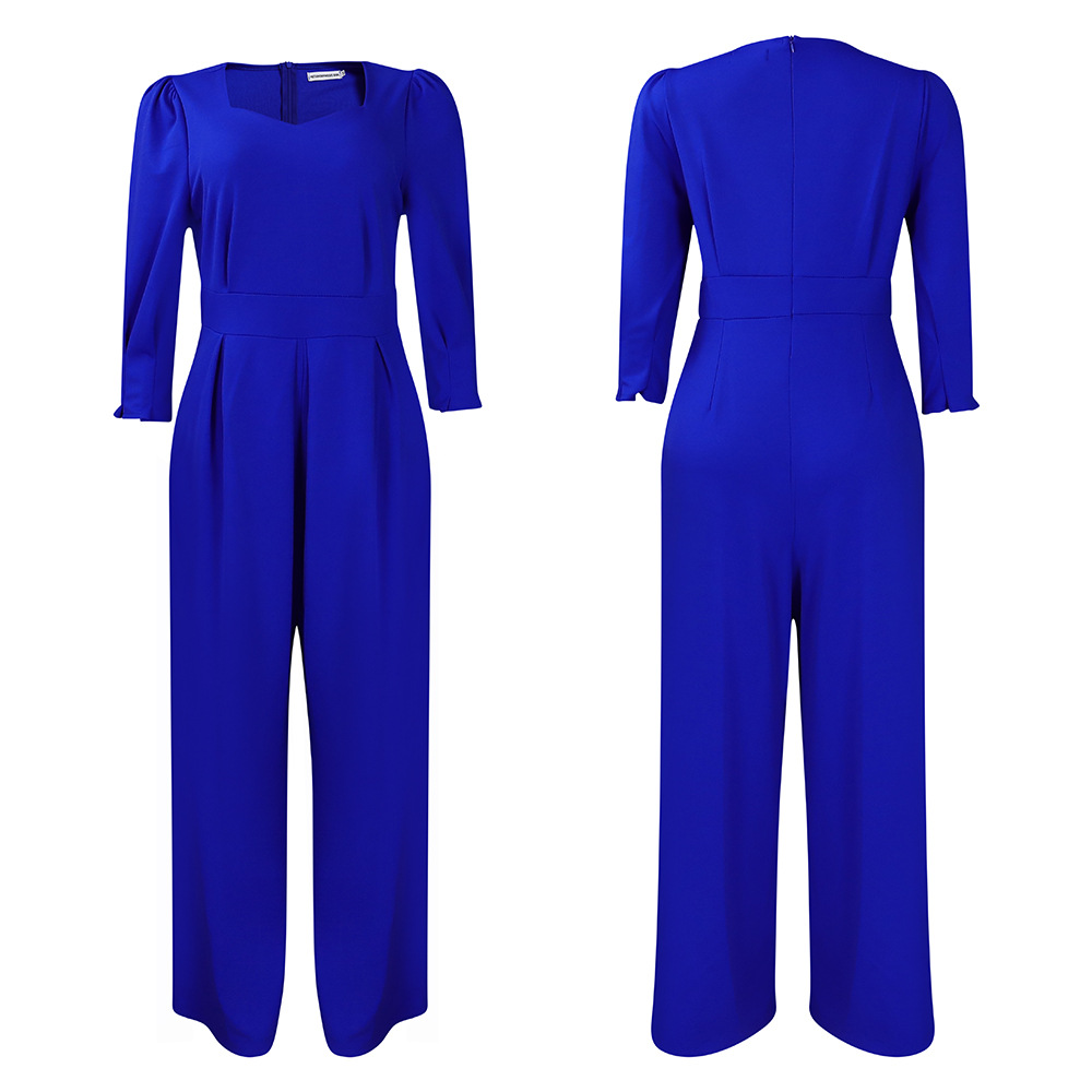 Damen Jumpsuit Langarm Lässig Weites Bein Für Den Winter_voghion.com
