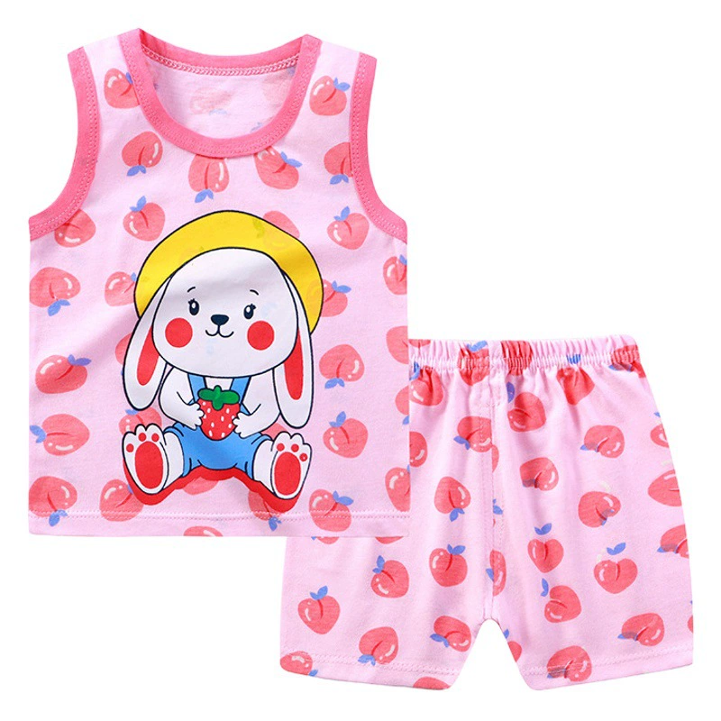 Детский костюм-жилет, летний костюм из чистого хлопка для мальчиков, новые шорты для девочек, одежда в корейском стиле, детский костюм, детская одежда оптом