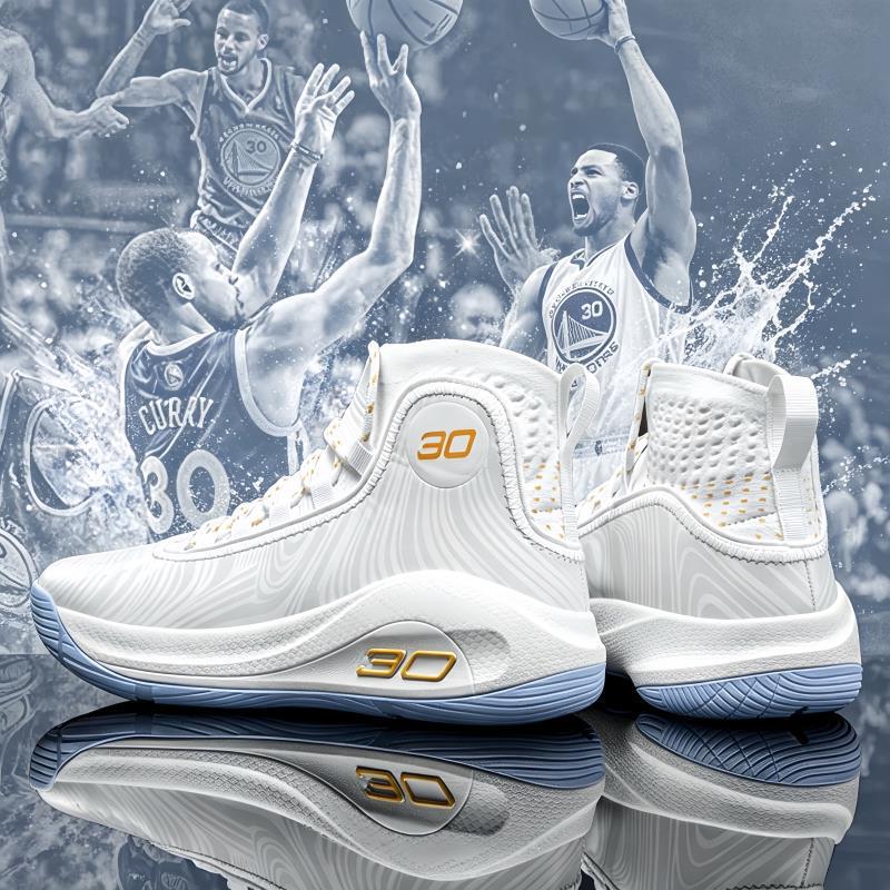 Curry stylish basketball shoes for men, high-top youth rebound boots, non-slip ultra-light sneakers, casual student sports shoes Curry stylish basketball shoes for men, high-top youth rebound boots, non-slip ultra-light sneakers, casual student sports shoes