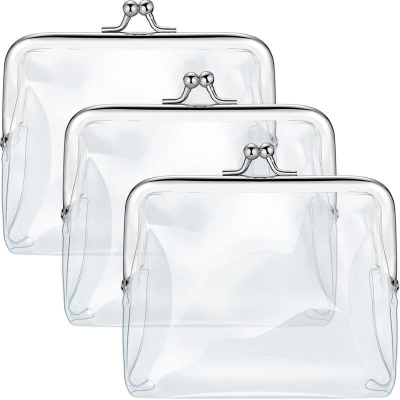 T6100 Dropshipping Aliexpress Amazon Cross-Border New Women's Wallet 3-Piece Set Women's Transparent Change