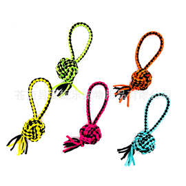 2022新品跨境汗布系列宠物狗狗用品棉绳玩具多色耐咬