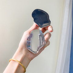 電鍍金屬鏡面粘貼式可伸縮桌面氣囊手機支架穩固便攜光面個性歐美