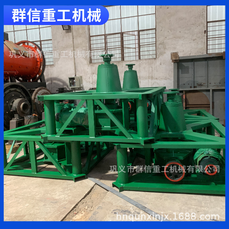 尾矿湿碾机选矿碾金机设备全自动混汞双轮选金碾子机