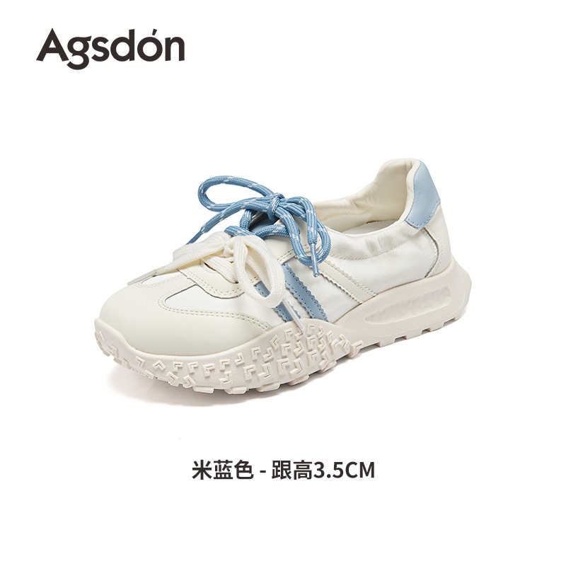 Augustion Little White Shoes Mujer 2025 Nuevo verano delgado malla hueca Forrest zapatos de entrenamiento zapatillas de suela gruesa