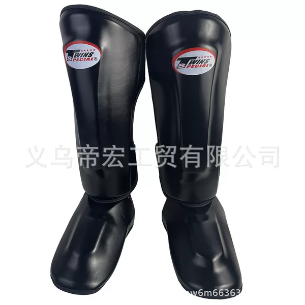 Tw Boxing Leg Guards, One-Piece Molded, for Adults and Children, for Sanda Protection, Muay Thai Fighting Training, and Specialized Shin Guards