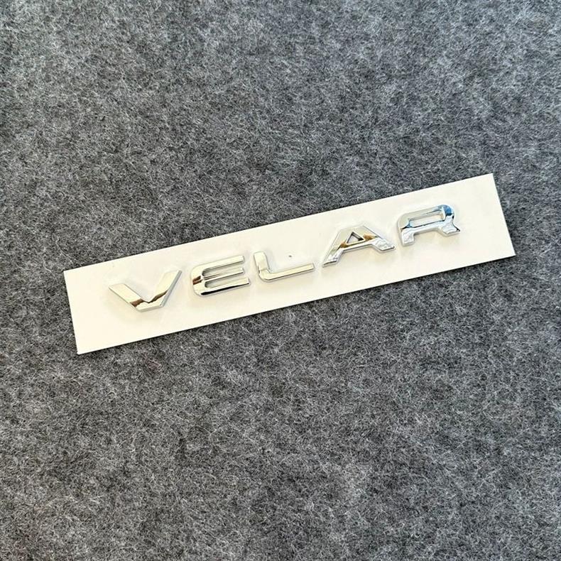 Suitable for Land Rover Range Rover Velar car emblem modification, VELAR letter emblem, P250 HSE rear trunk emblem, car emblem sticker