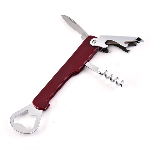 Stainless steel bottle opener, creative red wine bottle opener, wine opener, household portable multi-function bottle opener