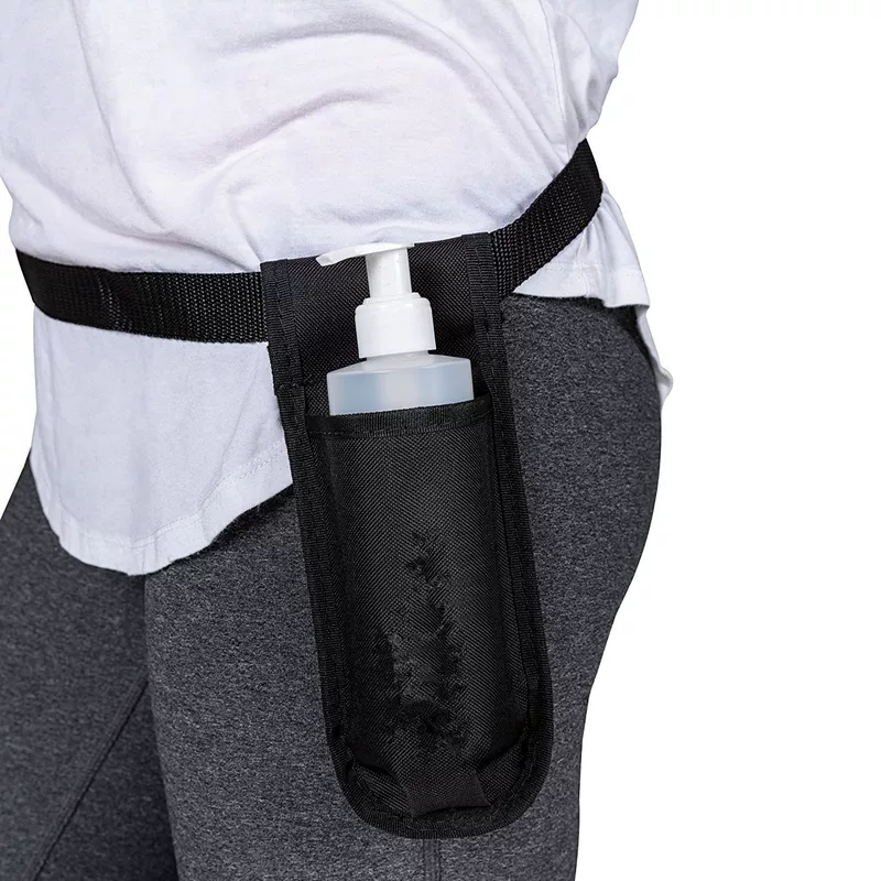 Medical bottle for essential oils, belt bag, storage system, hanging organiser, massager