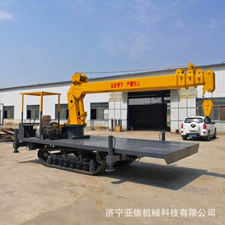 5吨工程车桥履带随车吊起重机 全地形履带自备吊车 随车吊定制