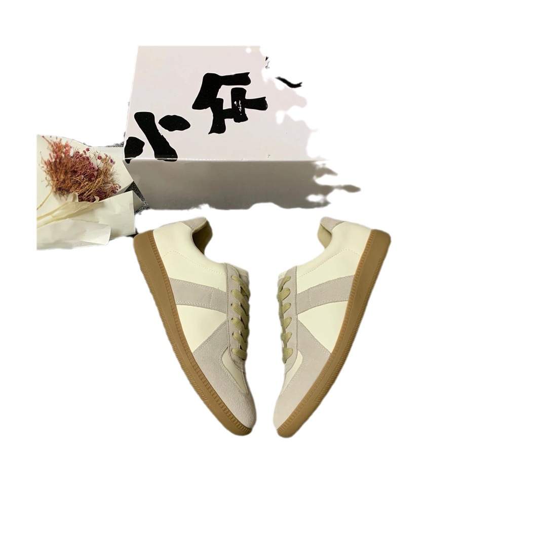 Zapatos para hombres y mujeres, zapatos de cuero de vaca, zapatos de skate, zapatos casuales retro, zapatos blancos transpirables y cómodos, marca de moda