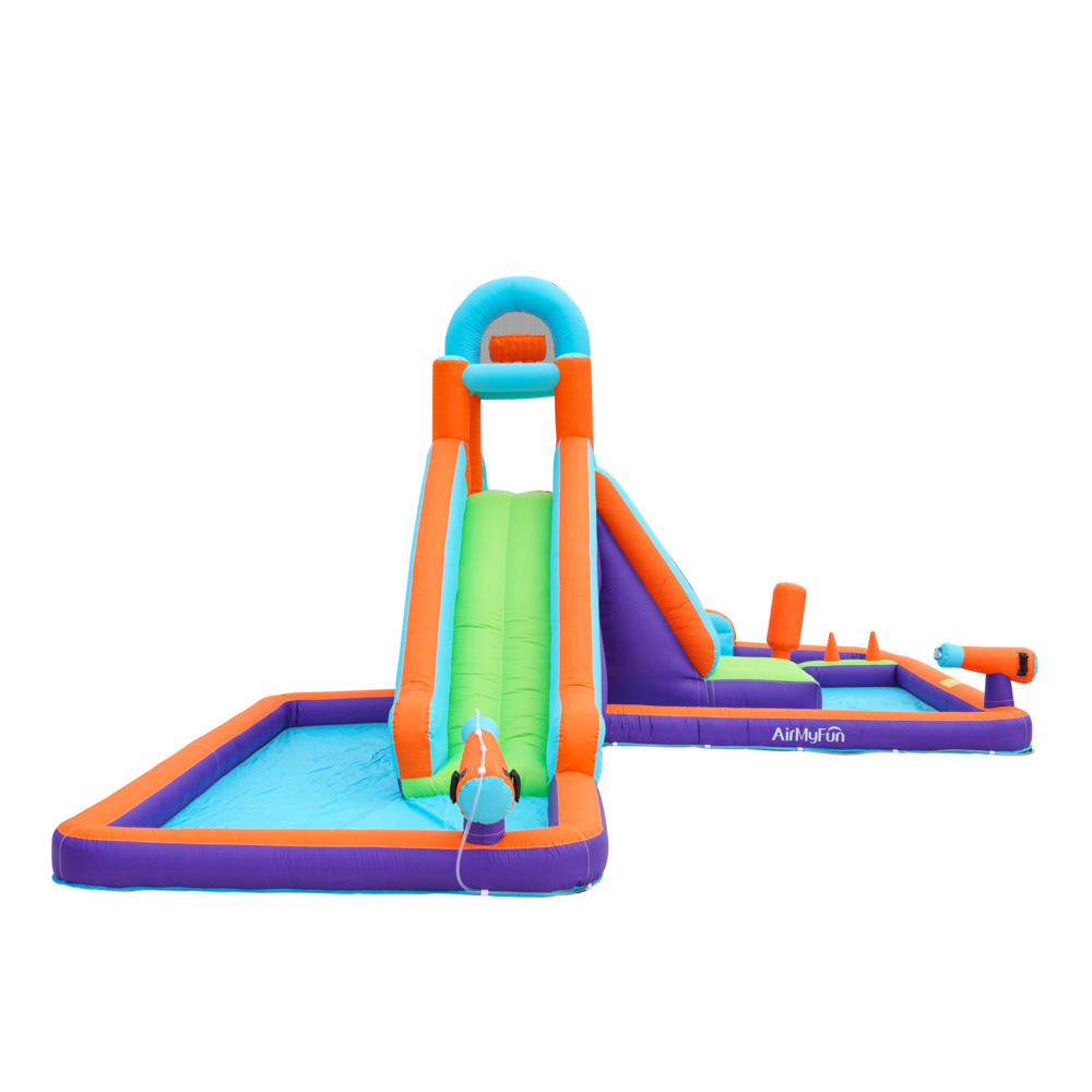 AMF castillo inflable para niños cama de salto inflable para interiores y exteriores castillo para niños castillo inflable para el hogar tobogán