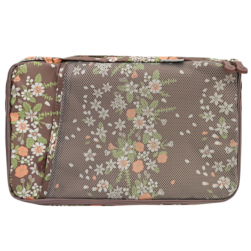 ボヘミア トラベル ストレージ バッグ 7 点セット 花柄 出張 衣類用品 化粧品バッグ スーツケース パッキングバッグ|undefined