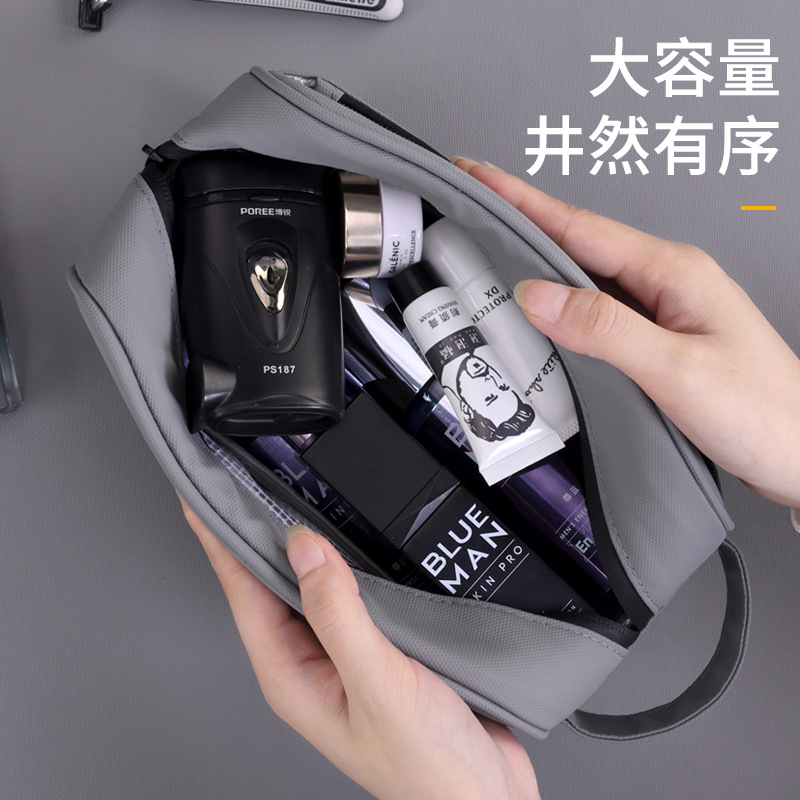 Nuevo producto transfronterizo, bolsa de lavado de viaje, bolsa de almacenamiento de baño impermeable de gran capacidad para hombres, bolsa de cosméticos portátil para viajes de negocios