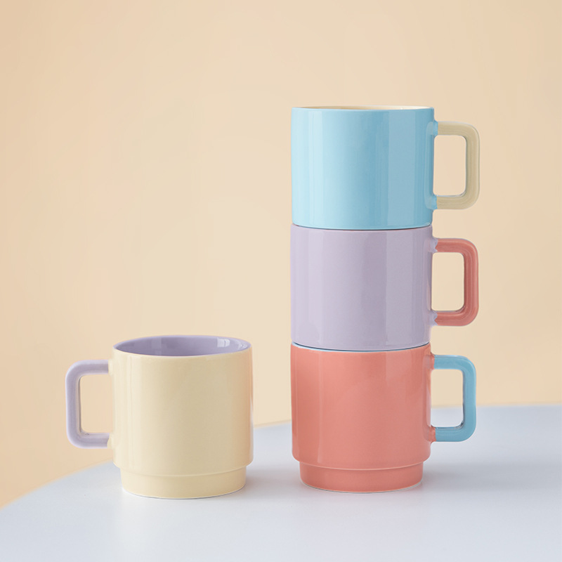 Taza de cerámica de fábrica de gran capacidad de taza de cerámica se puede imprimir logotipo personalizado taza de regalo de mano taza de regalo