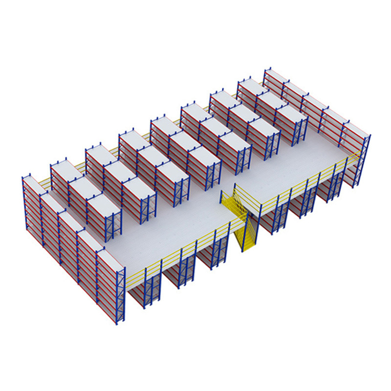ロフトプラットフォーム棚鋼構造構築取り外し可能な2階建てオフィス倉庫倉庫ヘビーデューティロフト棚|undefined