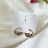 Summer brand earrings, trend zirconium, season 2021, Korean style, internet celebrity