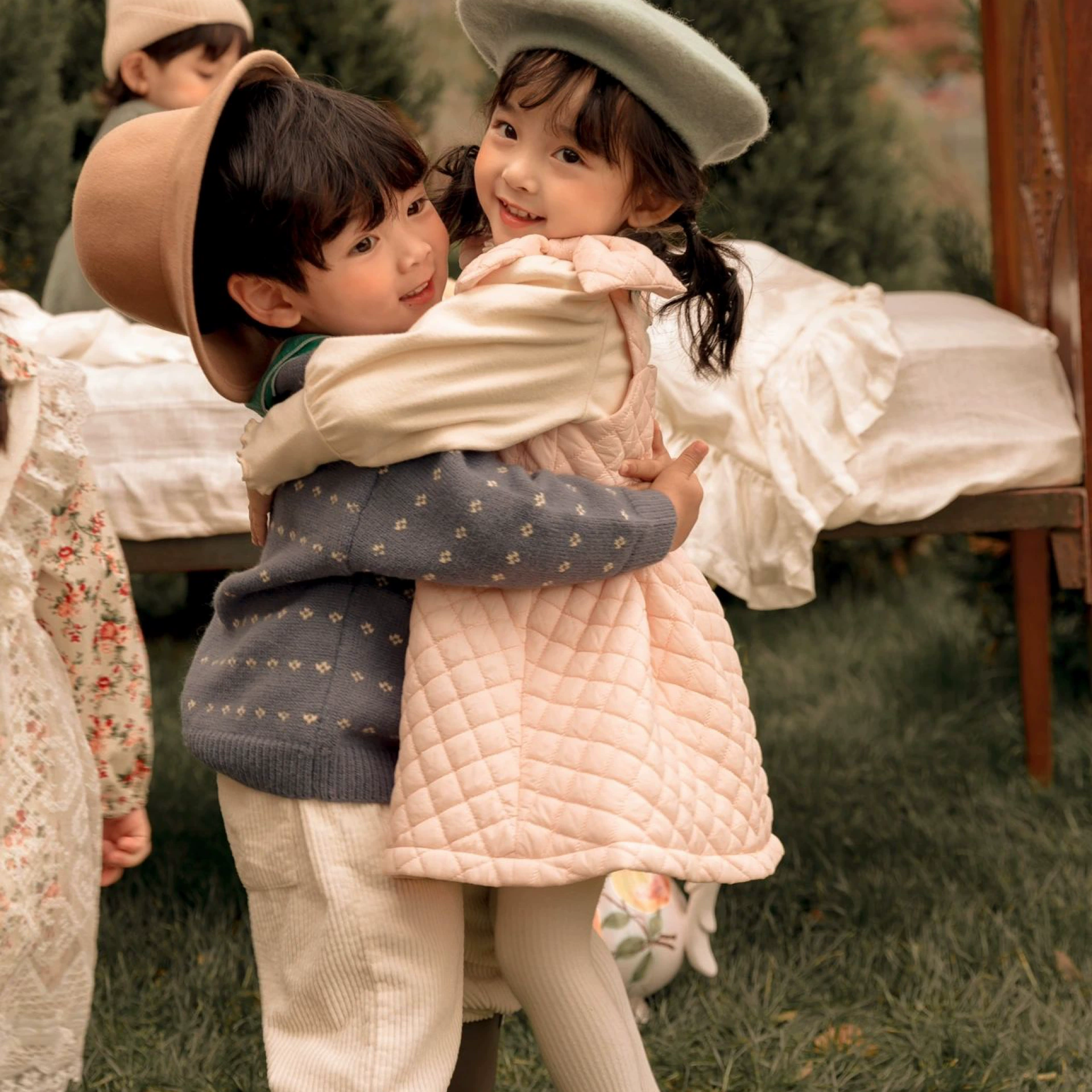 Children's jacket, dress, set, children's clothing, cotton and linen, wholesale