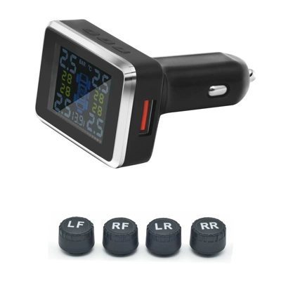 Cigarette lighter tire pressure TPMS car tire pressure monitor wireless tire pressure sensor external built-in tire pressure detection (Tire pressure monitoring system) - cigarette-lighter-tire-pressure-external