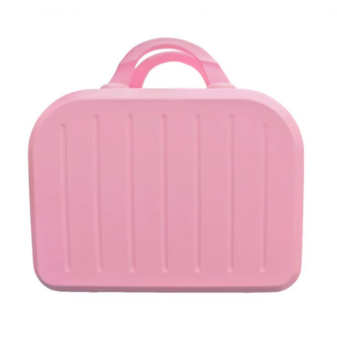 Fuchsia handheld suitcase, cosmetic bag, gift box, storage box, 14inch